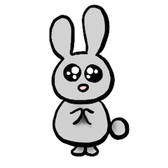 [LINEスタンプ] 私の灰色のウサギ
