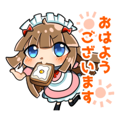 [LINEスタンプ] メイドカフェ＆BARてんてん