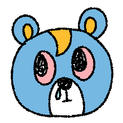 [LINEスタンプ] 励ます！かおいろのわるいクマ