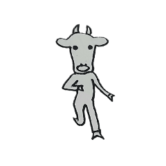 [LINEスタンプ] きもちのわるいうし