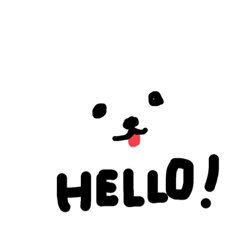 [LINEスタンプ] 白くて丸い犬 ボロニーズ/ビション