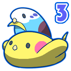 [LINEスタンプ] とりどりもふ鳥3