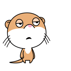 [LINEスタンプ] カワウソのカワサキさんです。