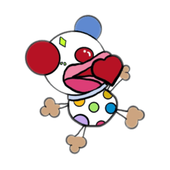 [LINEスタンプ] ゆかいなピエロくん