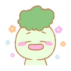 [LINEスタンプ] ぶろりー ほんわか＆ふきだし