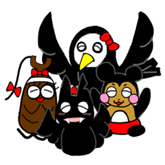 [LINEスタンプ] ひきこうもりとゆかいな仲間たち