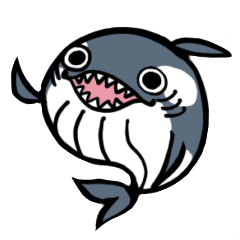 [LINEスタンプ] シャチクジラくん