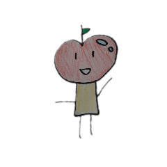 [LINEスタンプ] りんごさん(*≧∀≦*)