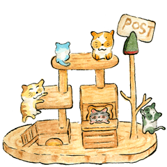 [LINEスタンプ] 猫の笑顔の日常！