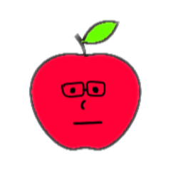 [LINEスタンプ] りんご顔と愉快な仲間たち