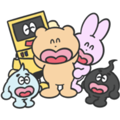 [LINEスタンプ] うさくま家族