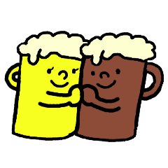 [LINEスタンプ] ゆるいビールくん