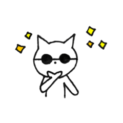 [LINEスタンプ] しろネコちゃん