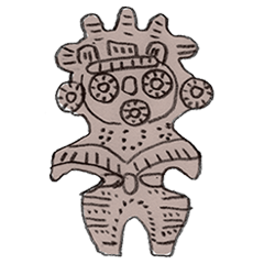 [LINEスタンプ] おはよう土偶