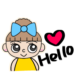 [LINEスタンプ] 可愛い団子女子のスタンプ