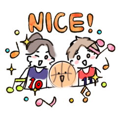 [LINEスタンプ] 毎日使えるバスケスタンプ！