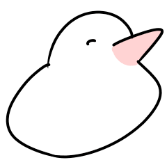 [LINEスタンプ] 白文鳥の日常