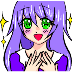 [LINEスタンプ] 無口なメリュカ