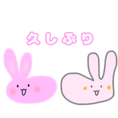 [LINEスタンプ] どっちが好み？2匹のうささもさん