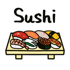 [LINEスタンプ] 日本の食べものお品書き