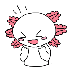 [LINEスタンプ] 笑顔ウーパールーパー