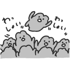 [LINEスタンプ] わたしたち、うさぎですよ