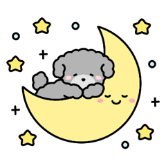 [LINEスタンプ] ニコニコつきちゃん♪