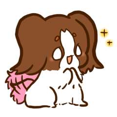 [LINEスタンプ] パピヨンと猫