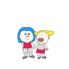 [LINEスタンプ] たろとたまちゃん