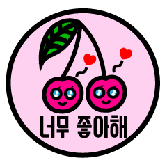 [LINEスタンプ] チェリーツインズ 韓国語ver