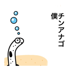 [LINEスタンプ] チンアナゴとぼく