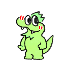 [LINEスタンプ] ひっさー The Little Dragon