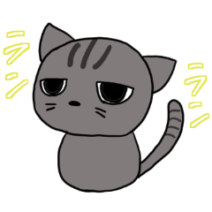 [LINEスタンプ] タレ目ねこ