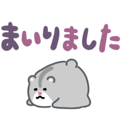 [LINEスタンプ] はむはむハムスター（でか文字）