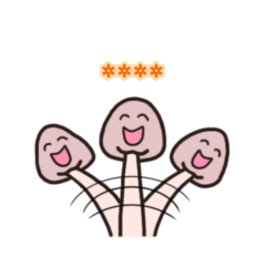 [LINEスタンプ] 珍きのこちゃん♡あなた色に染め上げて♡の画像（メイン）