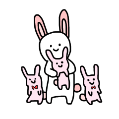 [LINEスタンプ] うさぎさん(ぬいぐるみ)