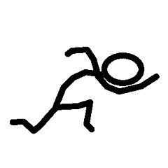 [LINEスタンプ] シンプル棒人間【文字なし】