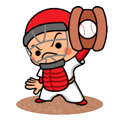 [LINEスタンプ] スポーツシリーズNo.3 野球選手の画像（メイン）