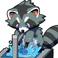 [LINEスタンプ] アライグマのエル