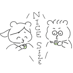 [LINEスタンプ] しょクマとなクマの日常