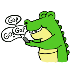 [LINEスタンプ] crocodile zhenzhen New