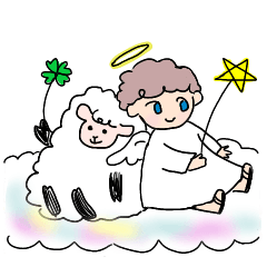 [LINEスタンプ] クリスチャン小さな天使のお祈りことば