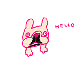 [LINEスタンプ] frenchbulldog/cream+