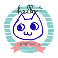 [LINEスタンプ] ふにゃ猫顔4