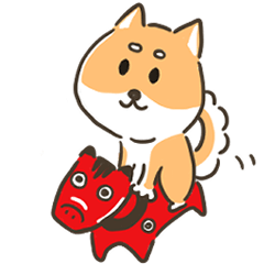 [LINEスタンプ] 柴犬こまつのかわいいスタンプ