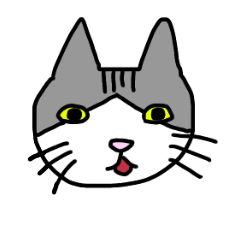 [LINEスタンプ] 柄猫の顔ゆるめ