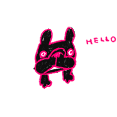 [LINEスタンプ] frenchbulldog/brindle