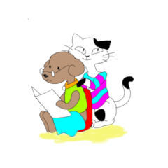 [LINEスタンプ] 犬ときどき猫と