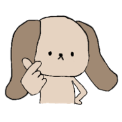 [LINEスタンプ] でこ広犬