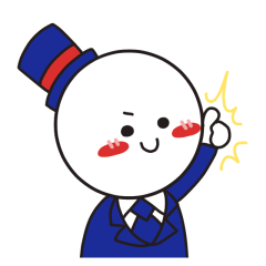 [LINEスタンプ] 丸顔紳士くん その2